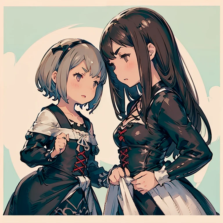 Beautiful women mikasa and 2B best effects best shadows best lighting 8k quality eye patch