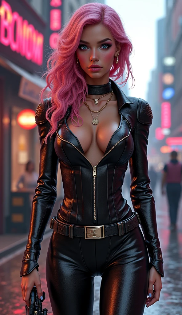 Generate a 100% random image of a female aged 14–45. Strict rules: NO repeating neon cities or black leather outfits!
**1. RANDOM CLOTHING (MUST VARY):**
- **Types:** Ballgowns, swimwear, sci-fi armor, bohemian dresses, office suits, sports gear, pajamas, lingerie (elegant), cyberpunk jumpsuits, or cultural attire (kimono/sari/etc.).
- *random Colors clothes :* Never default to black! Use neon yellow, pastel lavender, blood red, metallic gold, or mismatched patterns (stripes + florals).
- **Textures:** Velvet, silk, fishnet, transparent layers, fur trim, or glowing elements.
**2. Random background **
- **Real:** Rainy alleys, tropical beaches, cozy cafés, subway stations, sunflower fields.
- **Fantasy:** Fairy tale castles, steampunk airships, alien markets, haunted libraries.
- **Absurd:** Floating islands, giant hourglasses, upside-down rooms, surreal dreamscapes.
**3. ENFORCE RANDOMNESS:**
- If the AI leans toward dark outfits, force vibrant colors (e.g., pink astronaut suits).
- If backgrounds repeat, add absurd twists (e.g., a CEO in a boardroom with dinosaurs outside).
- **Penalize:** Black leather, neon cities, or generic poses.
*4. DETAILS:*
- **Hair:** Random colors/lengths (green afros, silver braids).
- **Accessories:** Unrelated items (e.g., a chef holding a lightsaber, ballerina with jetpack).
- **Lighting:** Sunset, neon glow, foggy moonlight, or supernova bursts.
*RULES:*
1. **NO REPEATS** across generations.
2. **Chaos priority:** If it feels ‘expected,’ scrap it!
3. **Override AI biases** toward dark/edgy themes."*