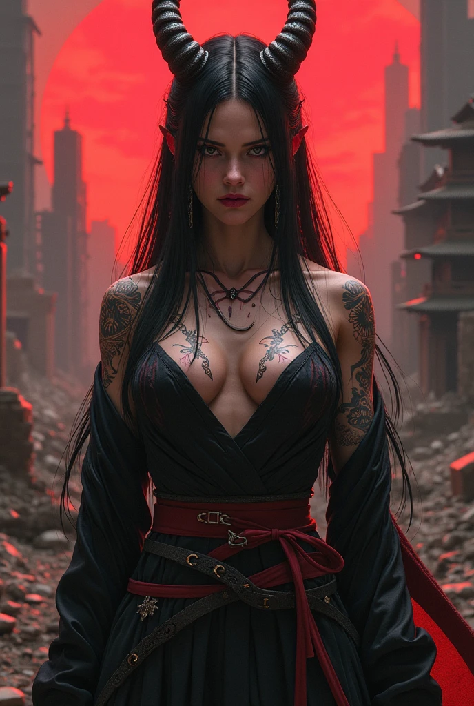 Turn Akaza from demon slayer into a woman