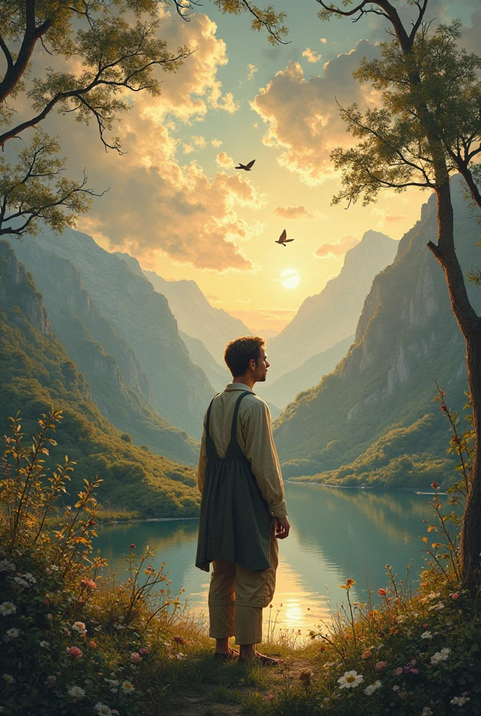 Make an image of the time of romanticism