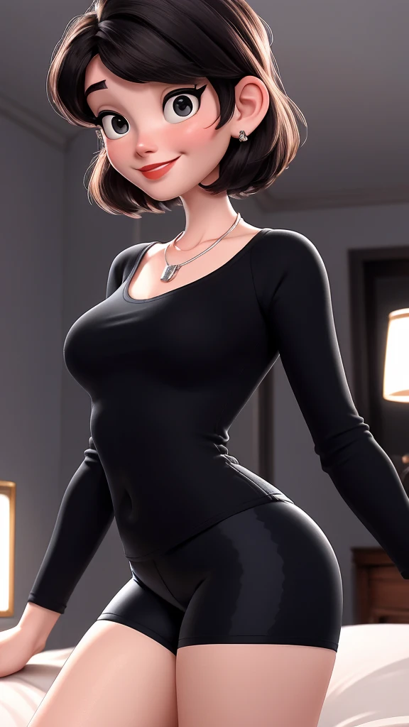 (best qualityer:1.4), body focus, (cute face), work of art, ultrarealistic, (((best qualityer))), ((comely Finger)), , comely body, Gorgeous character design, ,lighting perfeita, colorfully, Ablaze_front_face_lighting, ultra high resolution, high resolution, absurderes:1.2, bokeh:1.2, Lens flare, (Vibrant_colour:1.2), (comely, medium breasts:1.2), (thick-thighs:1.1), thick,
Animated female character, curvy body, ((frontal), ((siting on a yoga ball)), ((facing away to the camera)), Pale skin, face covered by hair, ((wearing tight lycra shorts sexy lingerie seducive lace lingerie)), ((wearing ultra tight black lycra mini shorts)), ((open legs)), ((sexy lingerie)), silver necklace with pendant, wrinkles, long hair, shot frontal