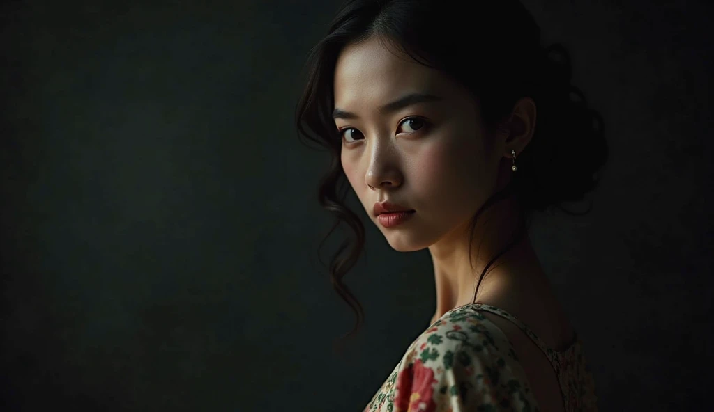 The cover photo is a beautiful Vietnamese girl, standing in the left corner, dark background behind, bright face.