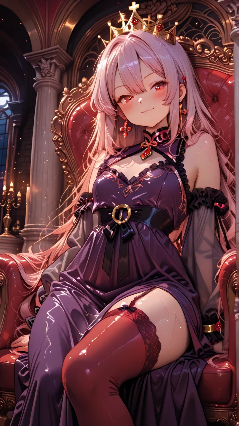 masterpiece, highest quality, (((ソロmature womanジャネット))), (((platinum blonde hair))), long braided ponytail, (((wide hips))), (((light blue eyes))), lip whole, enchanting smile, cleavage, Seated on a wooden throne, (((bookshelf, candle))) sunset, blush, , "beautiful mature face" , 30 years old , mature woman , adult ((An open kimono with intricate golden patterns)), bare shoulders, ((sexual innuendo)), perfect beautiful eyes, fine eyes. thick lips, ((big boobs)), (thick thighs), top down, look down, (((shiny skin))), (((Chubby))), (((crystal ball)), necklace, bracelet, hoop earrings, (((european face))), ((Oiran)), kimono, Boob Plate, heart, Complex, eye shadow, Floral, hairpin, ((lipstick)), compensate, red lips, Sarashi, ((Kiseru)), Hairpin, ((mascara)), (((Tarot cards on the floor)))、camel toe、huge tit、Nipple Puffs、cleavage、Plump、Super big breasts、super big butt、Temptation、lure、Super big breasts、super big butt、My chest is about to explode、mole on chest、Mole on inner thigh、mole under eye、mole on the mouth、Vomiting blood