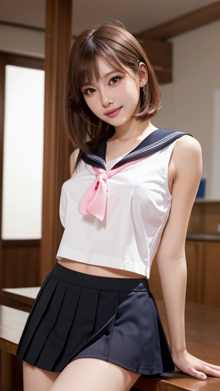 photoreali、photoRealstic　brunette color hair、hair straight、tit、Black eyes、Plump cheeks、Sixteen years old、Big high school girl、Suppin、Short hair tied up，So that it is not exposed、Cute Baby Turtle、a sailor suit、Female Student、bow ribbon、skirt by the、Soaked with sweat　enjoy face expresssion、Laughing expression、Laughing　little breast、tit、Short stature、vaginal、Female genitals、、　Spread your legs boldly、Normal bit、insertion、Vaginal insertion、pubes、Sex life、Sykes、Have sex、sperm、Large number of sperm、Sperm immersion、Intense sex、Secure insertion、cum shots　Background with、Countryside、takeout