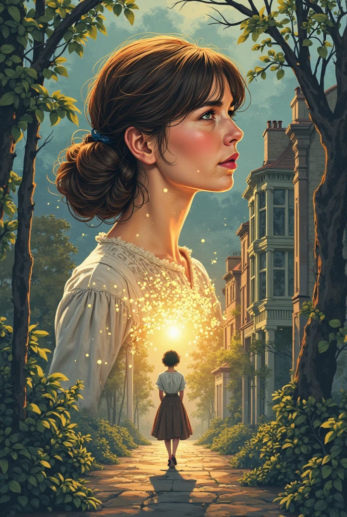 Make a comic where you leave space at the bottom for text dialogues where there are 10 scenes about the life of Helen Keller