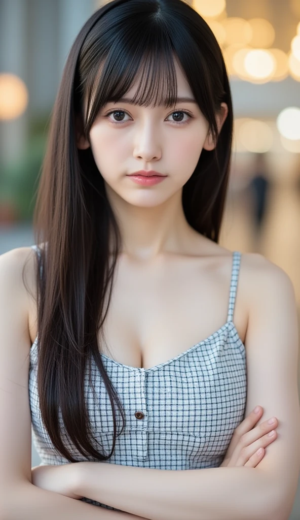 ((highest quality)), ((masterpiece)), (be familiar with), Perfect face Japanese college girl