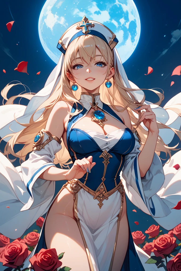 (best quality, 4k, 8k, high resolution, masterpiece: 1.2), ultra-detailed, hauntingly beautiful, powerful, mystical, majestic, mysterious, enchanting, elegant, seductive, goddess, beauty, attractive, divine, long white dress, Divine dress,floating, shining, robes fluttering, delicate and detailed features, piercing eyes, radiant skin, on a bed, a shining tower, vast wuarto, divine beauty, solemn atmosphere, face portrait