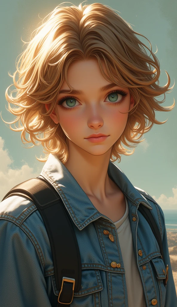 Everest Aenstein: 10 anos, light brown hair, olhos azuis, pele clara, casual, energetic.