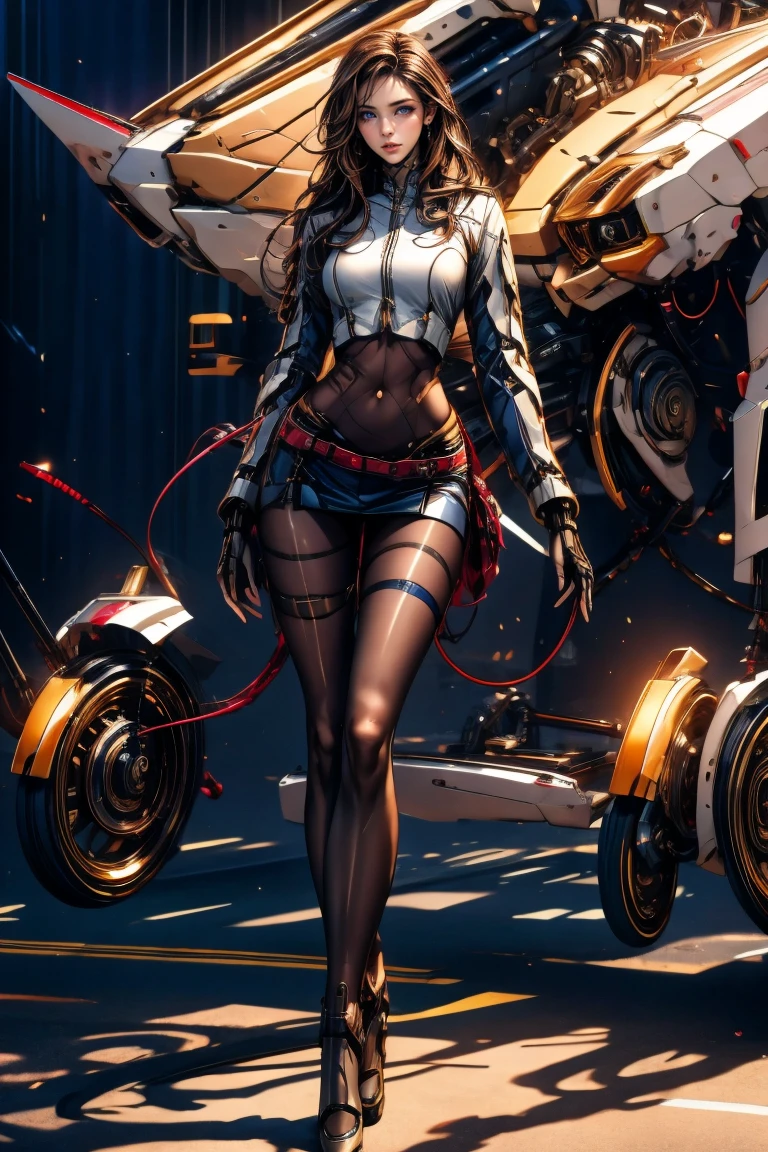 1woman, ((standing behind a moto GP)), standing with legs apart, high heels, (huge motor:1.1), (red motorcycle:1.3), (big wheels:1.1), (big moto:1.4), from behind, nipple slip,(realistic:1.5),photorealistic, octane render,hyperrealistic, wide hips,huge thighs,white legwear,(photorealistic face:1.2),collar,(small breasts:1.1),thick eyelashes,long eyelashes,(twin tails:1.1),(redhead:1.1),hair ribbon,arm straps,choker,(white lingerie:1.3),best quality, nsfw,cameltoe,streaked hair, half smile, (victory sign), (looking at viewer),sharp focus, (4k),(Masterpiece), (Best Quality), fantasy, extremely detailed, intricate, hyper detailed, (perfect face), illustration,soft lighting,(specular lighting:1.4),blue eyes,absurdly