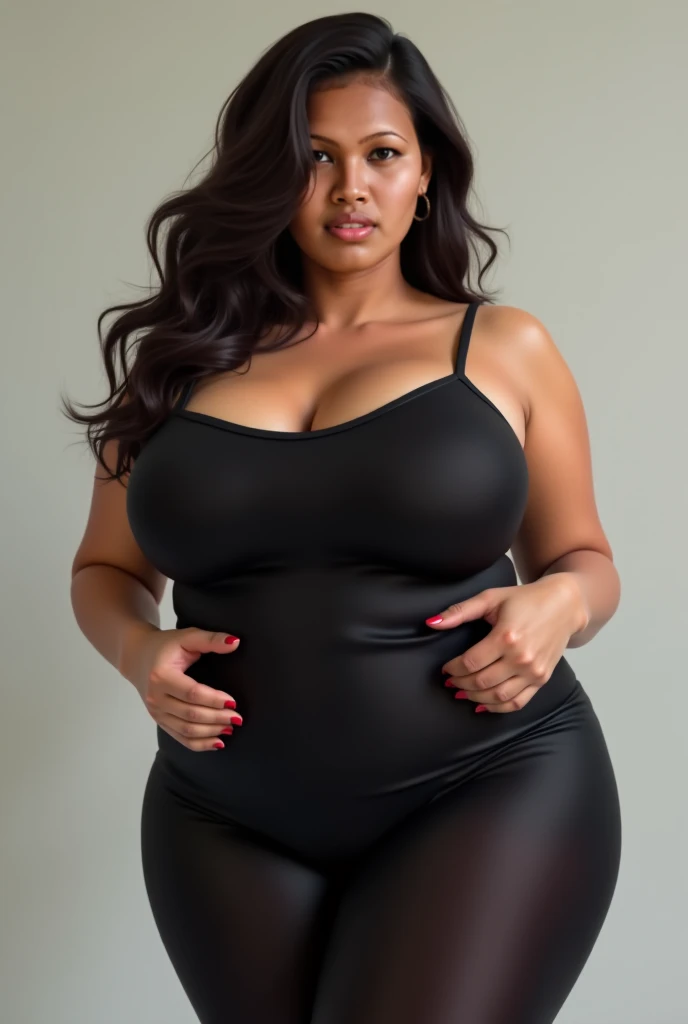 Make 2 15 year old girls obese embarazada blusa negra transparente abierta