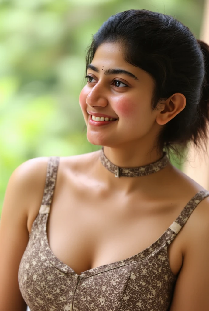 A beautiful Indian cute girl smile black churidar