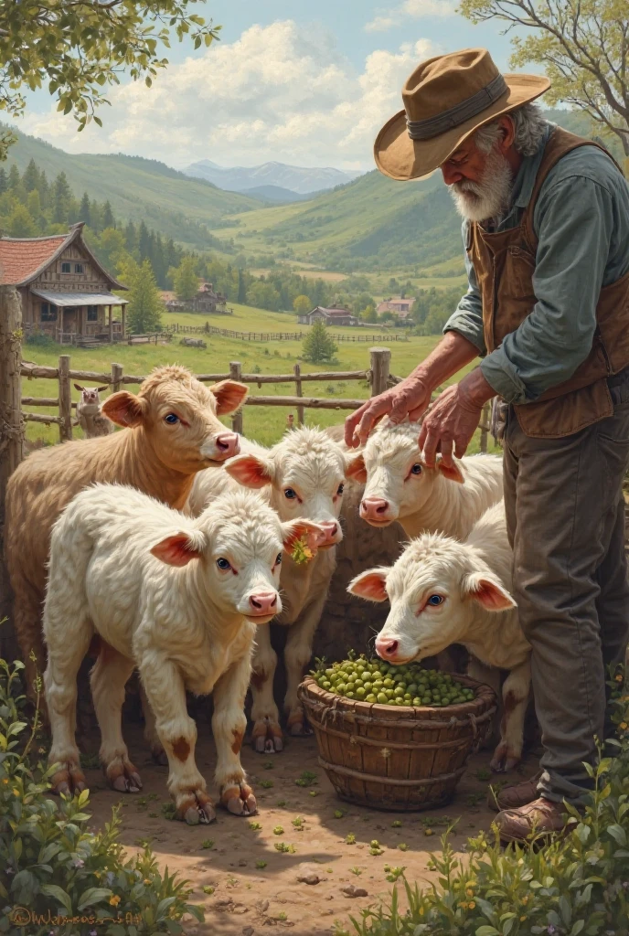 Raising calves
