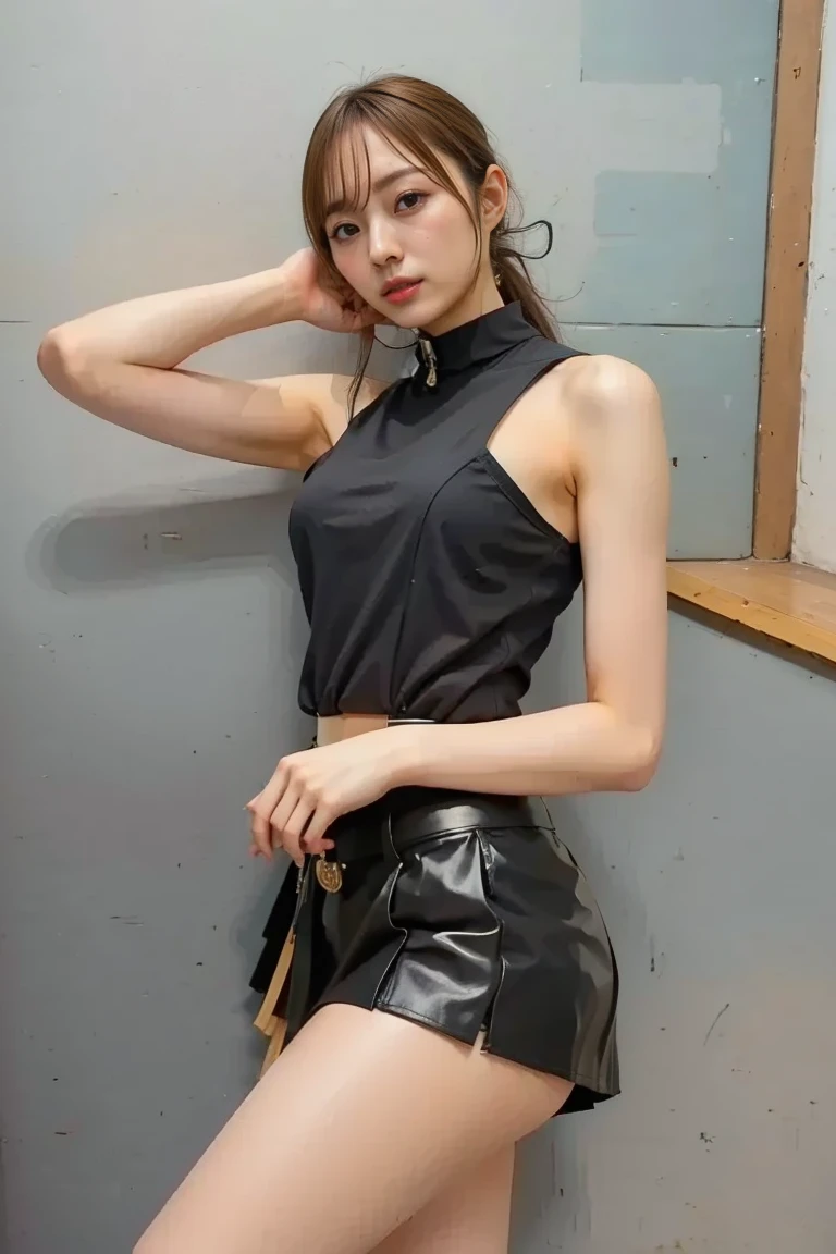    One female police officer,(     tight,  I'm wearing a police miniskirt:1.5),(   RAW photo ,    Best Quality ), (   exists, photo-   exists:1.4), masterpiece,    very delicate and  beautiful,     High resolution no , 2k wonderful,   High resolution no  CG unity 8k wallpaper,    Super Detail ,    high image quality , Soft light, Female cop costume  、  human anatomically correct、22 Year Old Woman's Young and Perfect Breasts,The chest is very open , makes incredibly sexy deep creevage, as you can see from shorts、incredibly short police miniskirt   ,     High resolution no  eyes and face,    beautiful,      detailed nose ,      beautiful eyes down to the smallest detail、slender body,(    unbelievably big young and natural breasts     ),   full body:1.8,   (Amazingly sexy thighs)  , emphasizes the thighs、long legs、(I wear black knee-high socks),Tight Body、incredibly sexy waist、 random sexy poses that accentuate viewer breasts  ,   seducing with her lustful expression,It's so short、I can see the shorts from the miniskirt、 blindfold