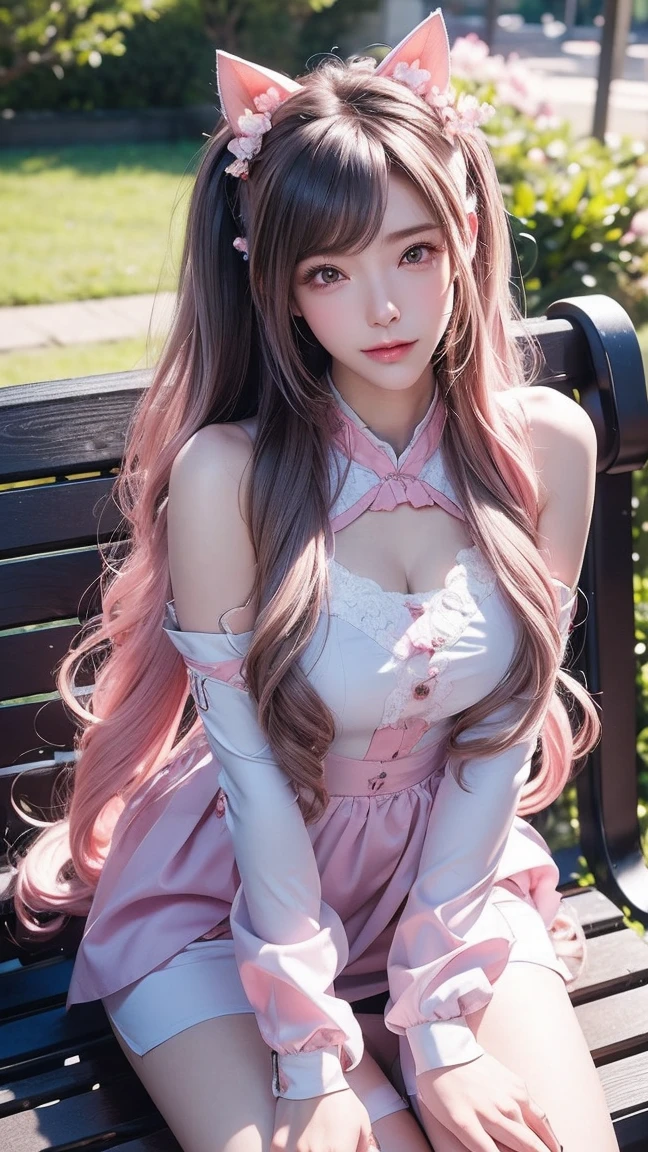 品质最佳, Miniskirt, Smile, Red eyes, colorful top, , (8K, 品质最佳, 巨作:1.2), (Realistic, photo-realistic:1.37), 超细节的, Full body, tiny small waist, (1girls,((lovemaking:1.2)),kawaii,Beautiful detailed sky,(Chateau de Versailles, Pisa Baptistery Of St. John background, Flowers,navel,crowd people),Night,Sitting,dated,(nose blush),(Smile:1.15),(grin) Large breasts,(fantasy breasts), Cleavage, Beautiful detailed eyes,(Collared shirt:1.1), Night,Floating Hair NovaFrogStyle, Cyber, Future,(Full body shot),