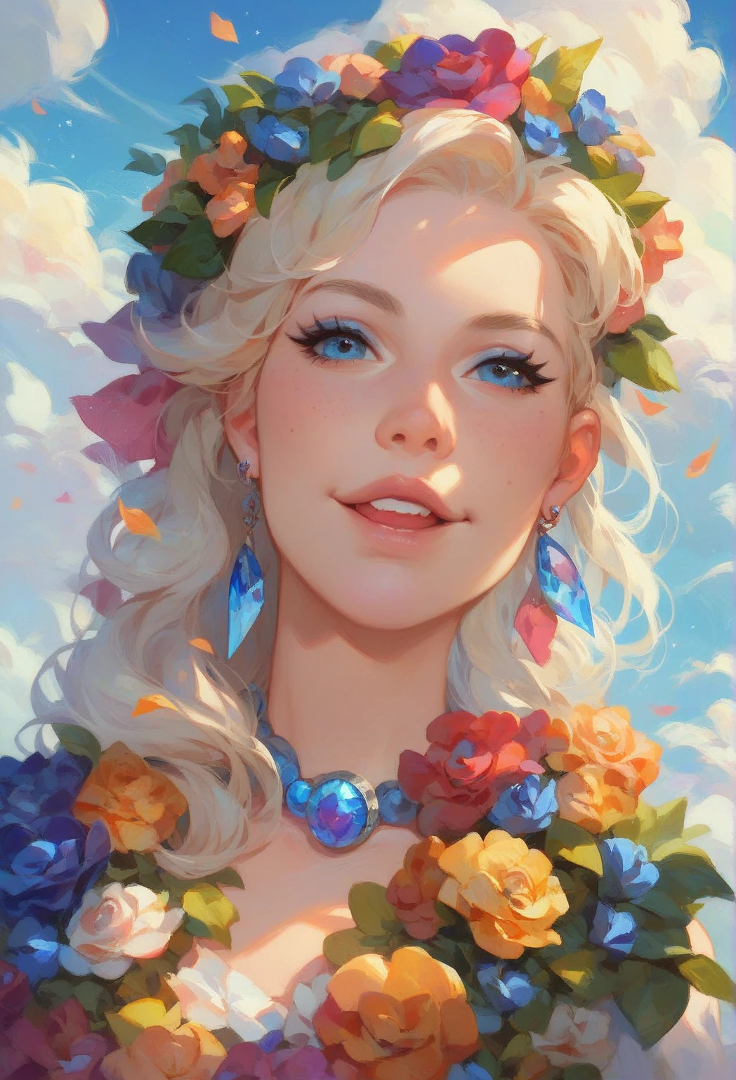 A very striking and vibrant Bille Alish cover, very cheerful, with colors in harmony