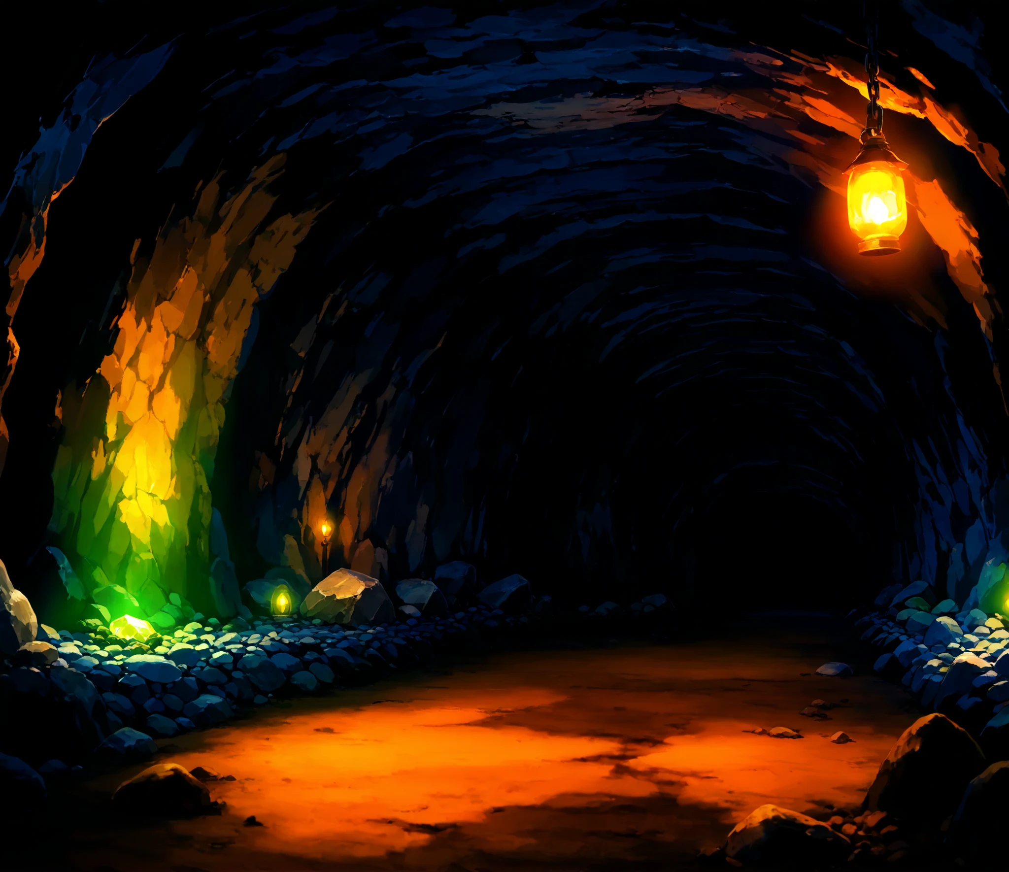 cave dungeon, path, rough stone, narrow path, old rock tunnel, dark, (((looking straight, first person's pov)))