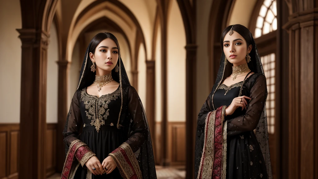 masterpiece, best quality, detailed, highly detailed, ultra detailed, extremely detailed CG, high resolution. 8K, unity 8k wallpaper, beautiful,
beautiful mechanics, super detailed skin, detailed beautiful eyes, detailed beautiful face, detailed beautiful face and eyes, very detailed background, highly detailed background, elaborately designed clothes,

BREAK composition,
girl, solo, lower half of the frame, top quarter empty,

BREAK painting style,
realistic style, photo,

BREAK person,
young beautiful woman, 16th century Ottoman heritage, soft exotic features, dark hair, slender build,

BREAK  expression,
calm expression, slightly confident,

BREAK behavior,
looking slightly toward the viewer, half body shot, arms relaxed,

BREAK clothing,
luxurious Ottoman-style dress, ornate embroidery, subtle gold accents, light veil,

BREAK background,
16th century Ottoman palace interior, grand arches, subtle warm lighting,
