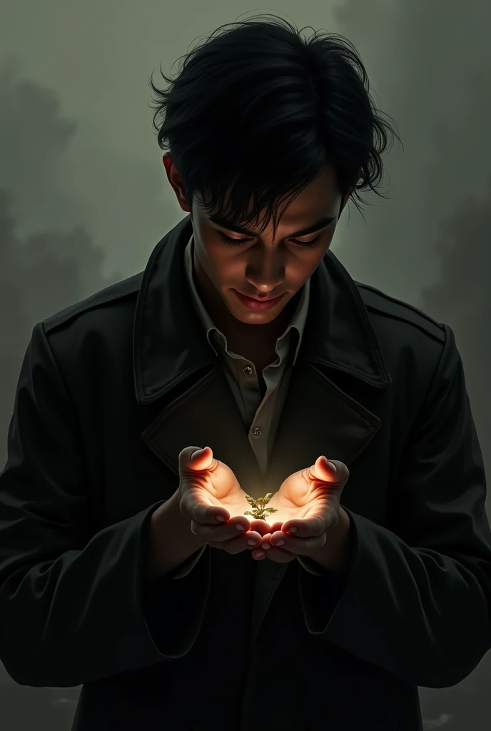 Men don't hold things in their hands，Instead, hold a little 。