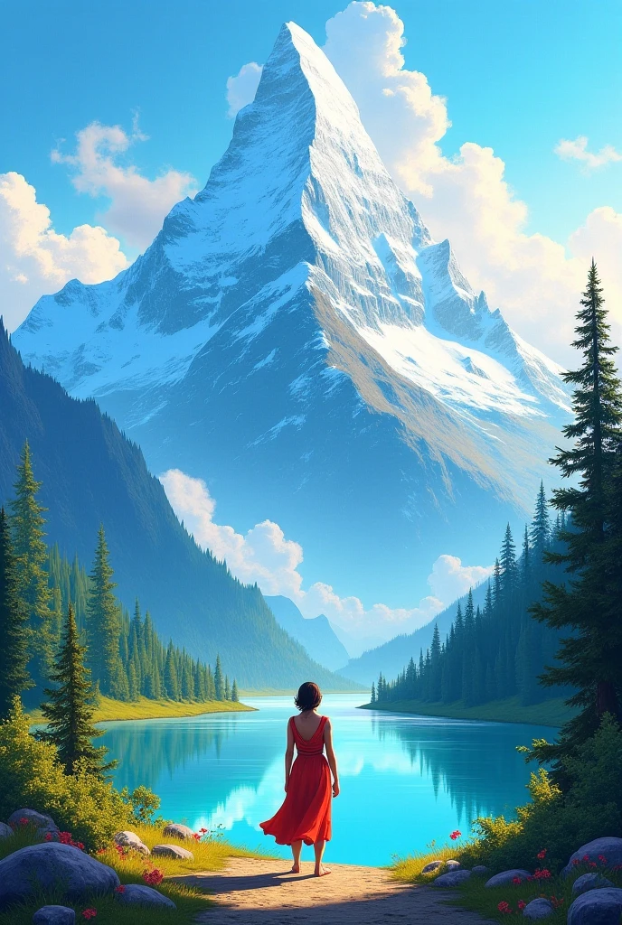 To generate an artistic image that reflects the deep desire to heal, to health and to fulfill my dream of climbing a beautiful mountain happily