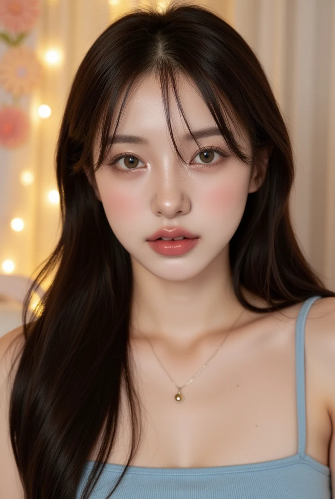 (RAW, Best quality, high resolution, Masterpiece: 1.3), Beautiful Malay woman , Masterpiece, Perfect plump body, (punk shirt), Beautiful eyes, Soft grind, (solo:1.2, top quality), Realistic, (Real picture, Intricate details, Depth of field),1 malay girl , modern plain, silly, medium portrait shot , watery eyes ,droopy eyes, watery, lip glossy, horny orgasm face expression, wear shirt, a woman in punk shirt, lace, simple background, bokeh background, proportional body, 32k