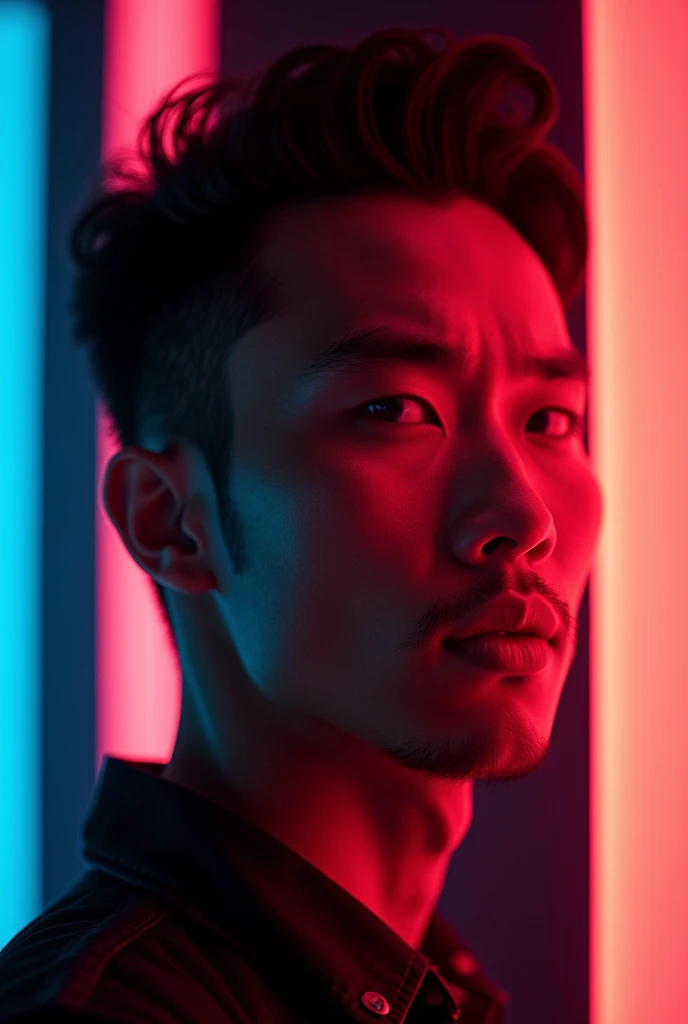 NAME CECIL with neon light