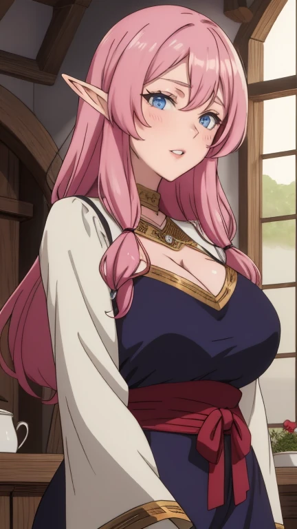 (Cute illustration:1,2),(Absurd realistic structure details),(High resolution complex and detailed text quality),(High-resolution microstructure、High poly 3 boobs boobs boobs boobs boobs boobs boobs boobs D rendering correction),Methods of geometry,Careful explanatory anatomy, 

BREAK,



 1 beautiful girl, ( girl),Solo,(Cute:1.5),(Chibi:0.6),(kawaii:1.5),(Lori:0.5),BREAK,(17 years oldautiful girl,Very detailed,colourfull,highest details,Clear skin,Beautiful skin,Shy,Very detailed,colourfull,highest details,BREAK,Clear skin,Beautiful skin,Shy skin,BREAK,{Heterochromia,blue eyess,Green eyes,PUPILS SPARKLING:1.5},star eye silhouette,BREAK,(Pink hair, Medium length:1.4),(Twin braids,A little curly hair,Princess Cut, crossed bangs:1.3),(Big breasts,Beautiful breasts,Large breasts:1.5),(long eyelashes, Double eyelids:1.2),Solo,gleaming skin, Clear skin, Beautiful skin,(best quality face),(Top quality glowing eyes),(Doya face,brave face:1.45),BREAK (Princess), (((Elegant))), (queen jewel crown:1.3)goddess like,Golden lingerie, (Red Princess Dresses,hoop long skirt:1.6),(princess fantasy jewelry dress, Layered sleeves,Jewelry Necklaces,Ruby Earrings:1.5),Naughty makeup BREAK,(early evening),is standing, (raise both arm,Show the armpits:1.55),((Kamimei)),From  above, high - angle view, White table, tea cup, urgent, golden gift box,  (medieval fantasy jewel castle,window,Salon,speech,jewelry chandelier:1.3),(Indoors),Winters,Waterfall,depth of fields, ,The outstretched arm BREAK,wakame,wakame,wakame,(Dynamic Angle:1.4), 

BREAK,(Blurry background:1.3),(absurderes, hight resolution, Super Detail Art),cel shading,Clear Color, Lonely optical effect, Beautiful pictures, Bright glow, mystic atmosphere,(Close-up of girl:1.1), Mystical light particle effect,manga influence, clean line drawings,