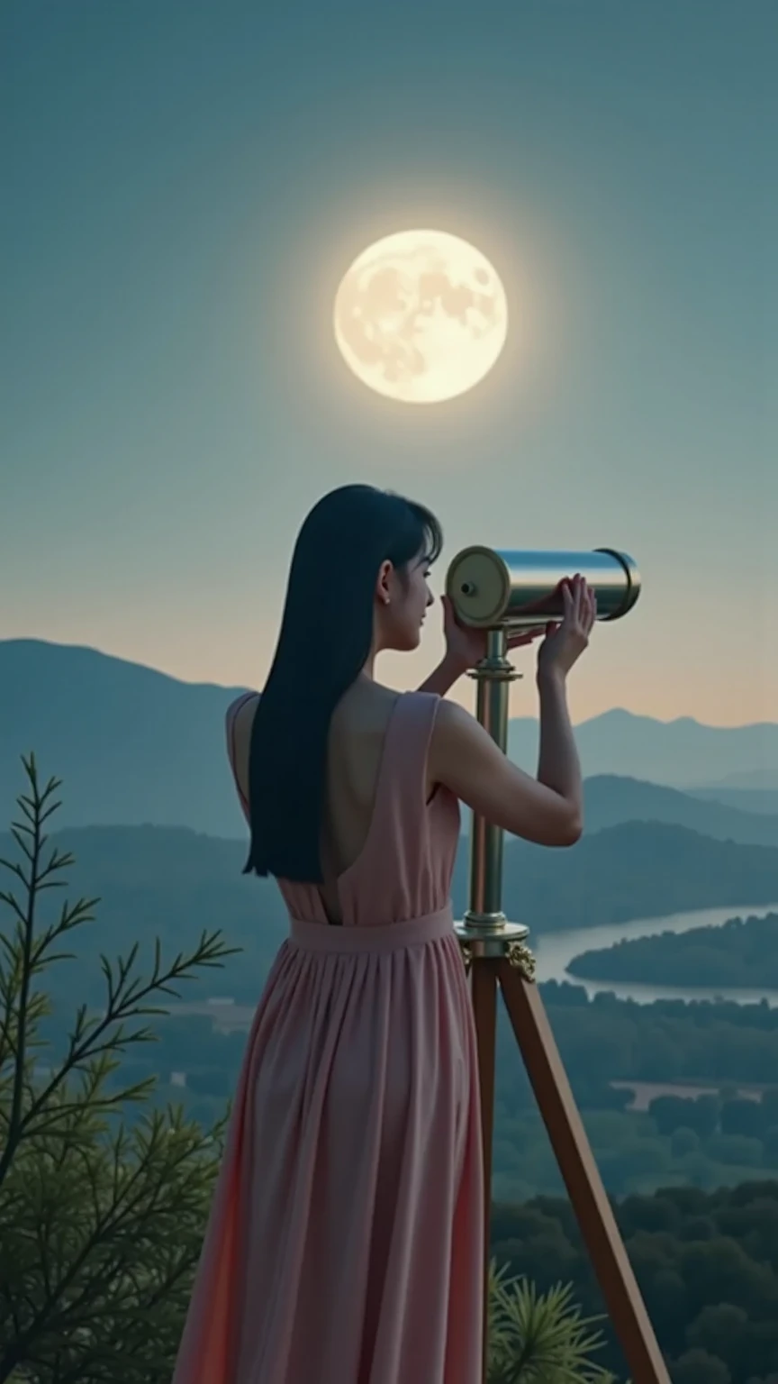 1820s Stargazing Contest in the Enchanted Observatory (Location: Enchanted Observatory)
Character: A dreamy teen, with constellation freckles, participates in a stargazing contest in the enchanted observatory during the 1820s. Wes Anderson's observatory palette paints a scene of cosmic competition.