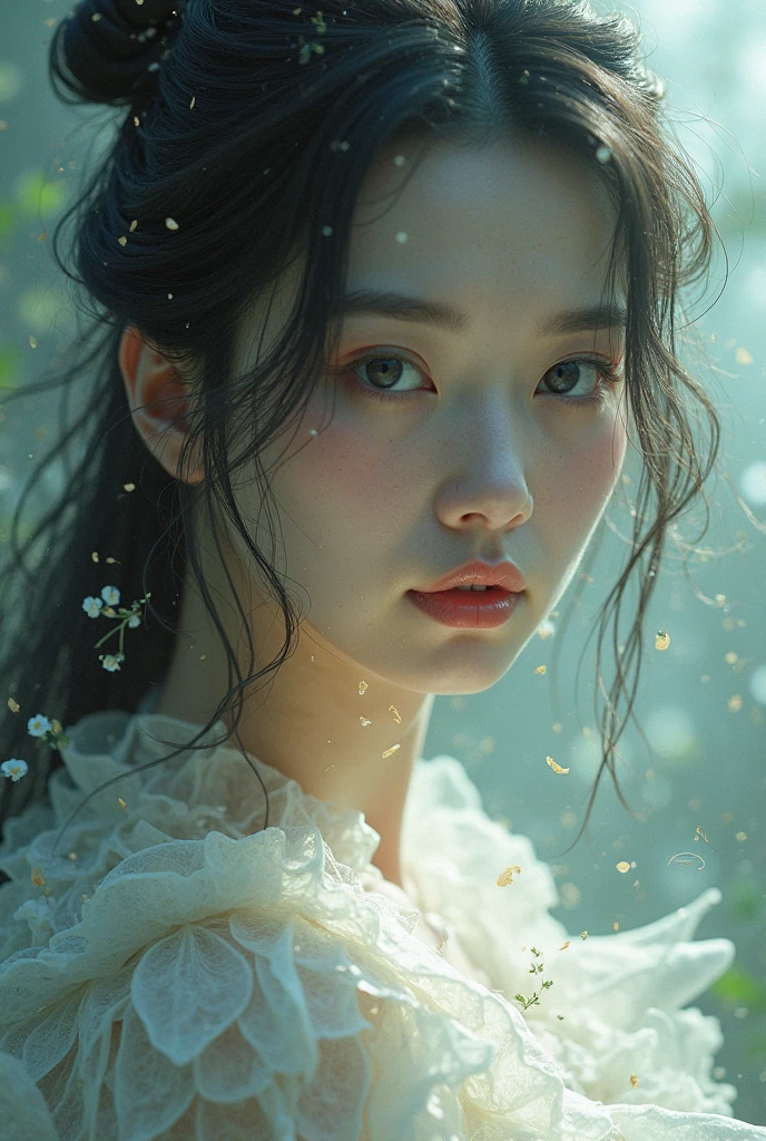 Jiang Shu Ying with crepe hair only picture