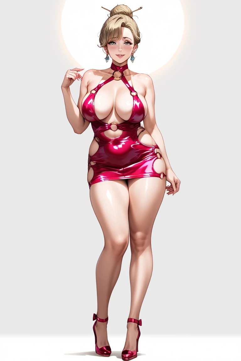 ((vulgar)),japanese girl,Sweaty、((Colossal breasts))、Thigh emphasis、transparent full body image、thick and fresh lips (Glossy skin 1.7),((sling bikini)),((Black hair, Very short hair, trimmed bangs),pov,Sexy Posing、(Various poses),(black background))