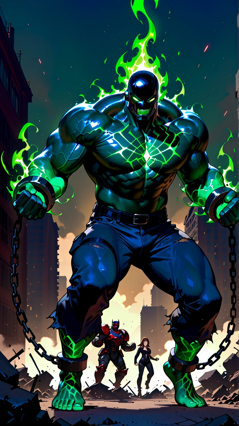 Create ultra-realistic images of a superhero by combining the powers of Superman, Goku, Spiderman, Thor and Hulk