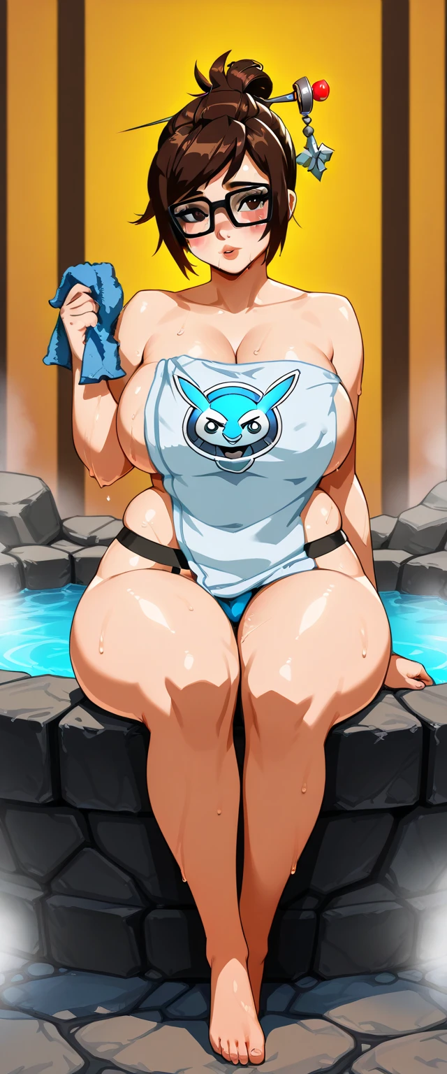 Gargomon、Digimon、Big cock、water着、fat、Big Breasts、Nipples、water、Pool、Voluptuous