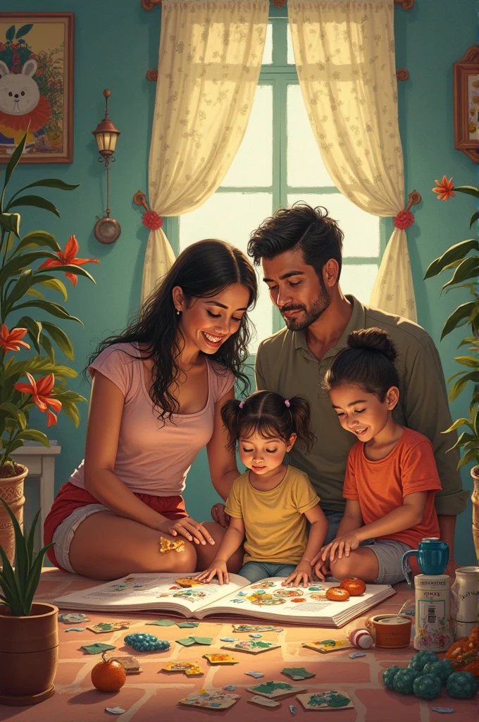 signs An image that represents how the family teaches the value of honesty to their preschool ren in Cuba(The image cannot have)