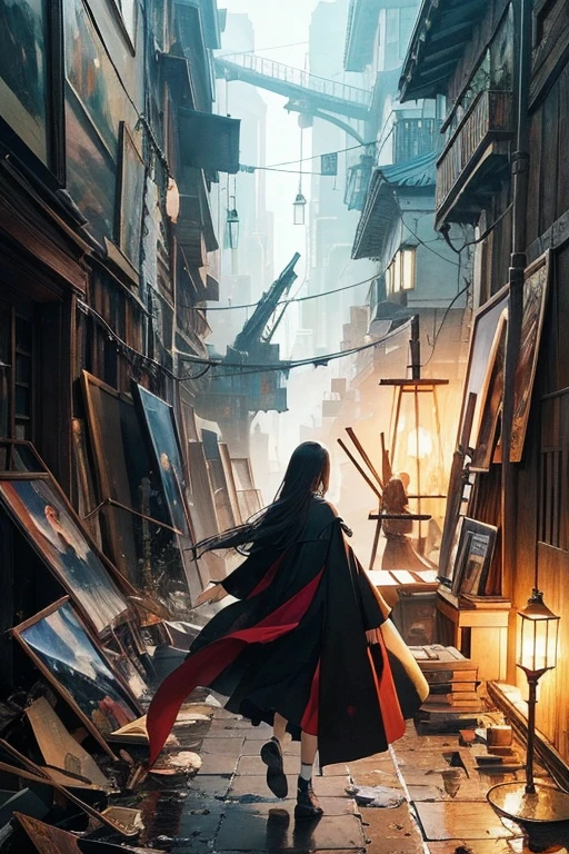 top quality、masterpiece、 abstract painting、collage、art、Breaking common sense 、mysterious atmosphere