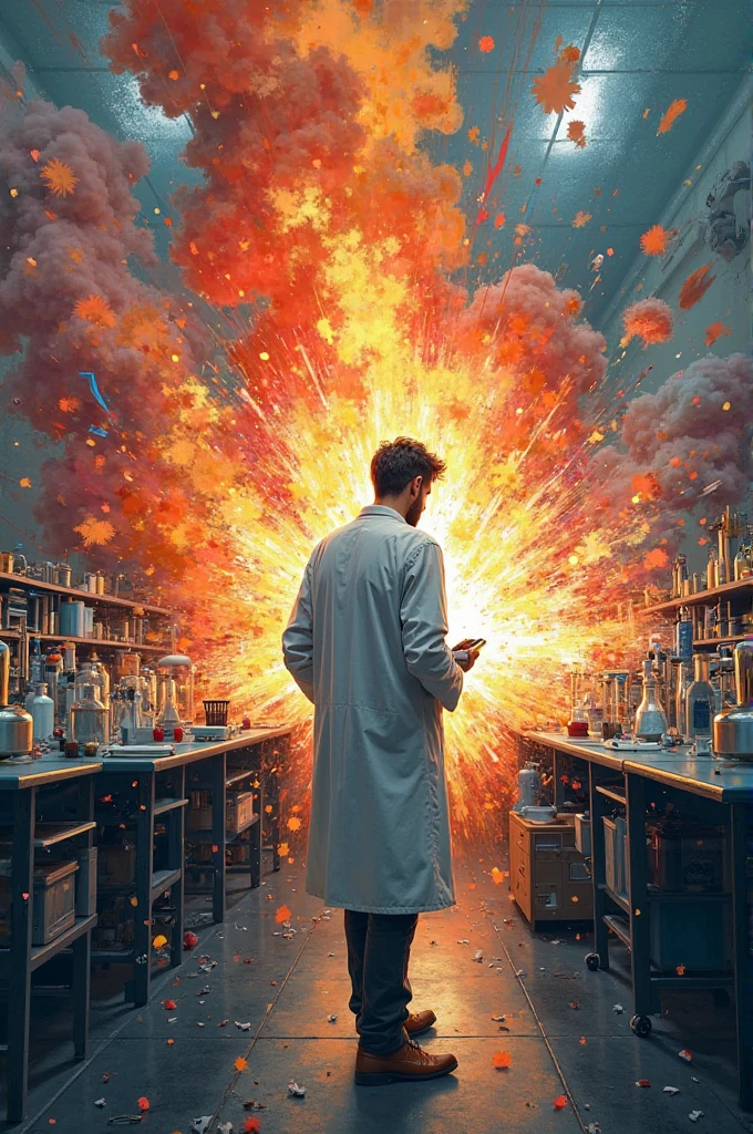  Organic Chemistry , cientista, experience,  EXPLOSION, DESIGN STYLE