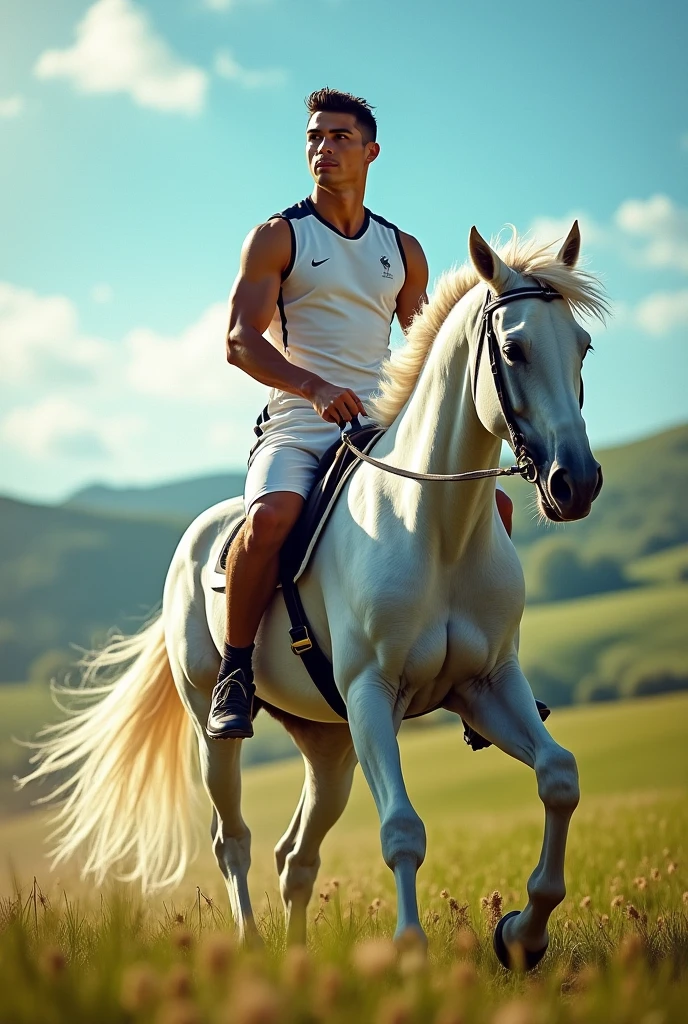 Akshay Kumar half body horse