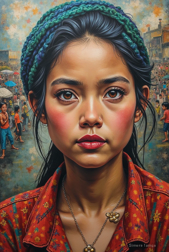 Paintings about displacement of Filipinos 