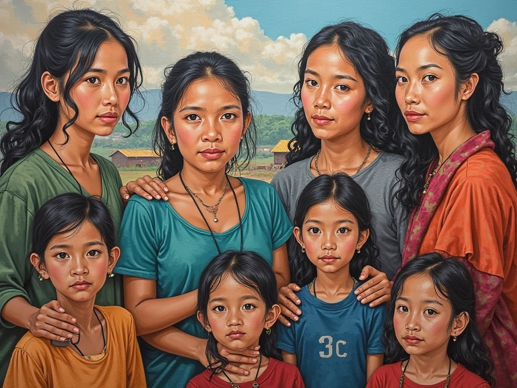 Paintings about displacement of Filipinos 