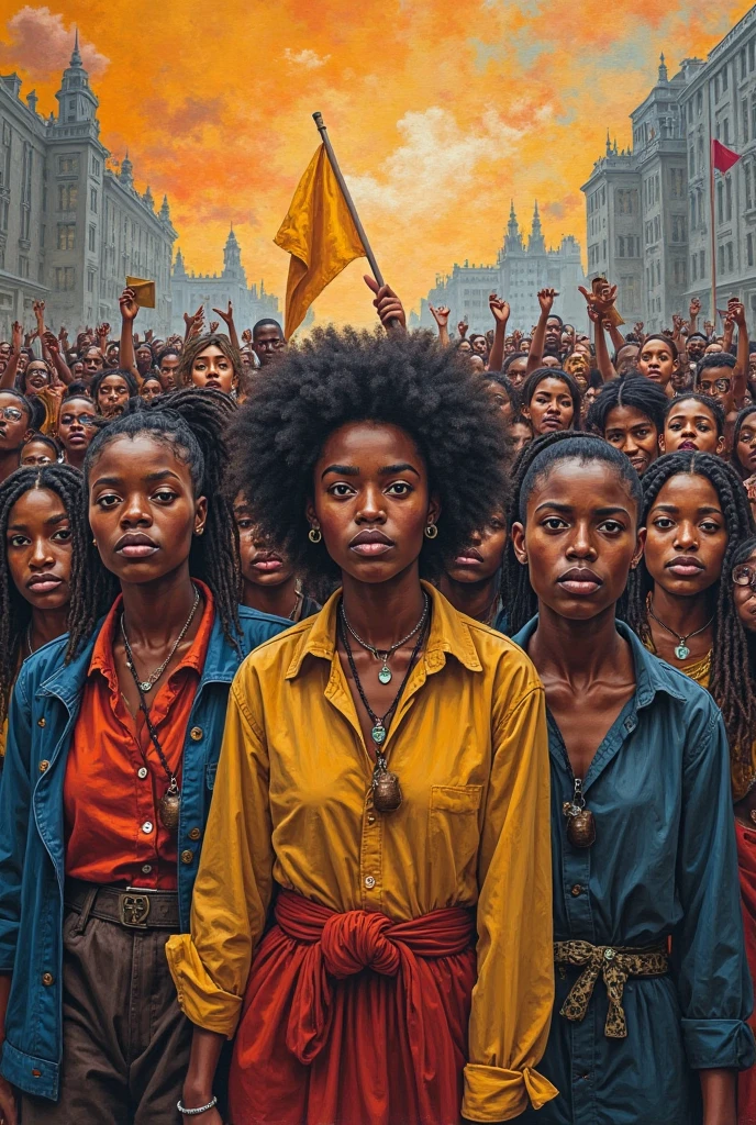 drawings depicting union in a social struggle