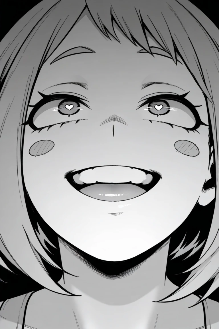 Drawing of a woman with short hair, black drawing, desaturated!!, ( ( Missa Amane # )), strange and grim art style, Gapmoe yandere Grimdark, strange art style, anime feelings, semi-realistic anime style, gloomy face, black and white manga style , manga, pencil and ink, anime shading), Blood dripping from her nose