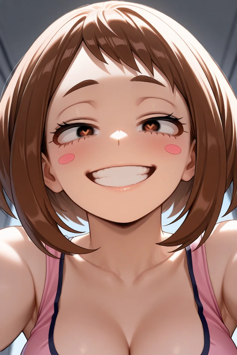 score_9,score_8_up,score_7_up,1girl,solo,upper body,pov,girl on top,from below,looking at viewer,indoors,shaded face,pov cheek warming,outstretched arms,cleavage,small breasts,
<lora:ooharamichiru_ponyXLV6:0.8>,cgom,brown hair,drill hair,hair scrunchie,pink eyes,glowing eyes,open mouth,fang,saliva,heavy breathing,horror
