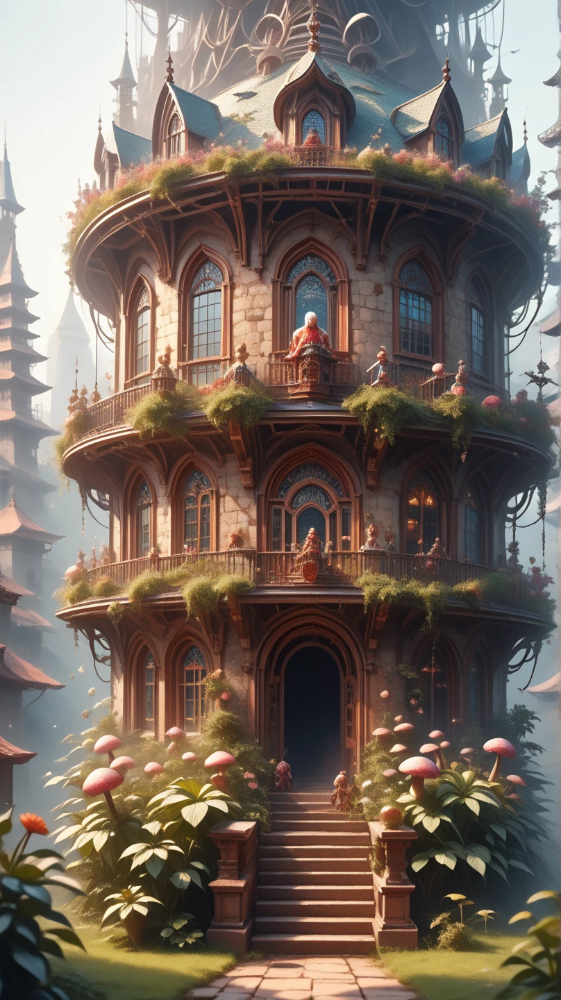 anime girl, sexy,  fitted dress , sparkle, long hair, beautiful, leaning against a wall near the house, Moss and mushrooms nearby, small flower bed, climbing plants around the house, masterpiece, details, full picture is eye-catching,still from a movie taken in a 1950s New York airport terminal,score_9,score_8_up,score_7_up,dramatic lighting,非常にdetails,High budget,Bokeh,cinescope,Sulky,amazing,Nice,film grain of the medieval throne,Rough,masterpiece,top quality,perfect ,とてもbeautiful,Official Art,8k,