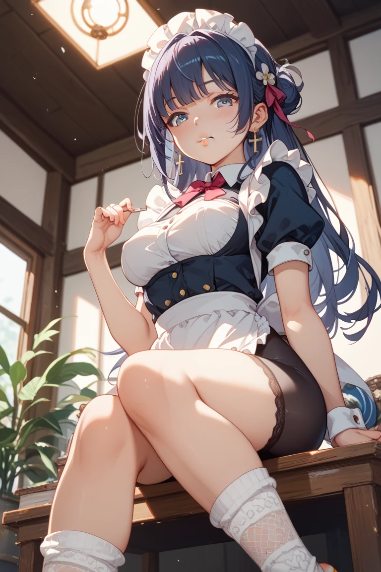 8K、masterpiece、Japanese、Woman wearing glasses、Neon(nod)、from the front、smile、Childish、Small breasts、See-through underwear、night、Bedroom、Show your underwear、mini skirt