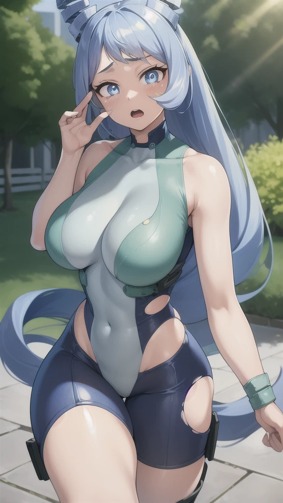 (\nejire hado)/,(\Character from the boku no hero academia series)/,(\big breasts:1.5)/,(\Wearing)/,+,(\a sexual bunny outfit looking like a black hand that shows her legs and shows her shoulders and arms With bunny ears)/