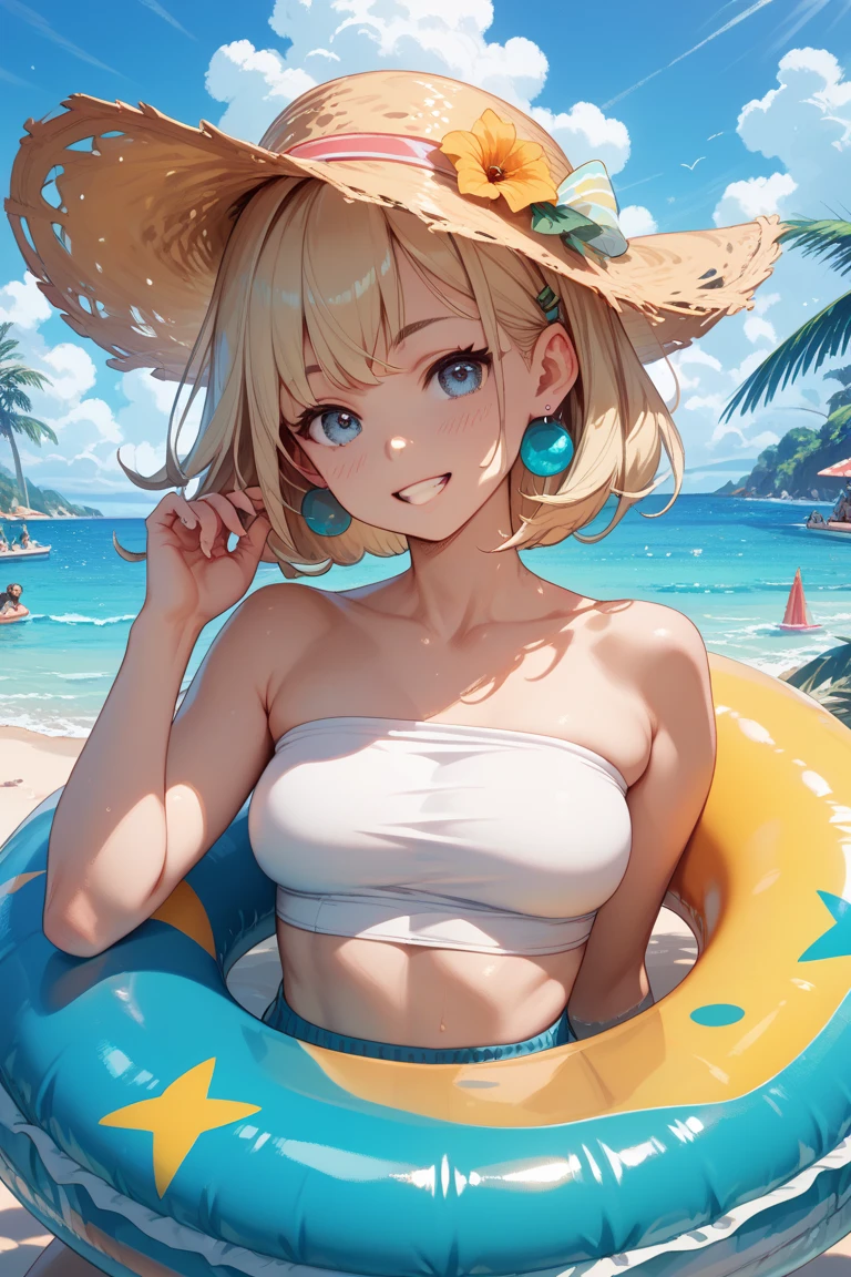high quality, subsurface scattering, chromatic lighting,
colorized, yellow + black limited color palette,
detailed concept drawing,
on a beach
portrait, 20yo 1girl, medium soft breasts, slender, yellow hair, yellow eyes, smiling