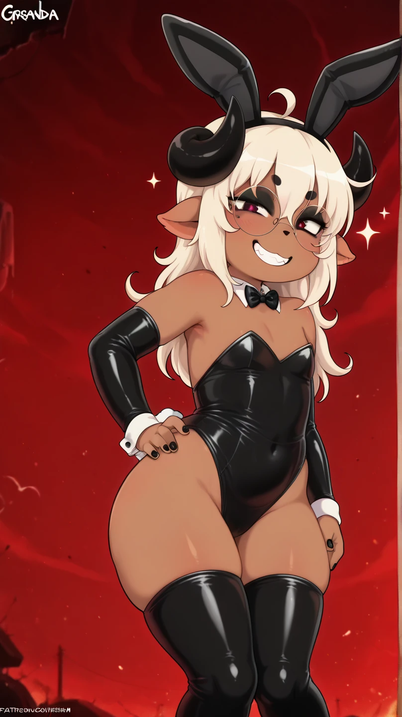 senko-san, smug_expression, female, solo, 1female, toned, wide hips, very skinny, very thin, very slim, very slender, thick thighs, ifbb, thin waist, slendered abs, narrow waist, small waist, erection, boner, futa_overflow, futanari, gaming room background, bedroom, dark, lights out, smiling, excited, flat chest, flat chested, on all fours, bulge, bulge in the crotch, cowkini, cow bikini, fishnets, long hair, bikini harness, stripped fingerless long gloves, skull patterns, belts, ropes, spiky choker, steamy, sweaty, pentagram, on a bed, led rgb lights, dildo, sex toy, no panties, naked, nude, cow print bikini, cow bell, blush, red_flower, hair ornament, blonde hair, hair flower, hair_between_eyes, foxtail, aniaml_ear_fluff