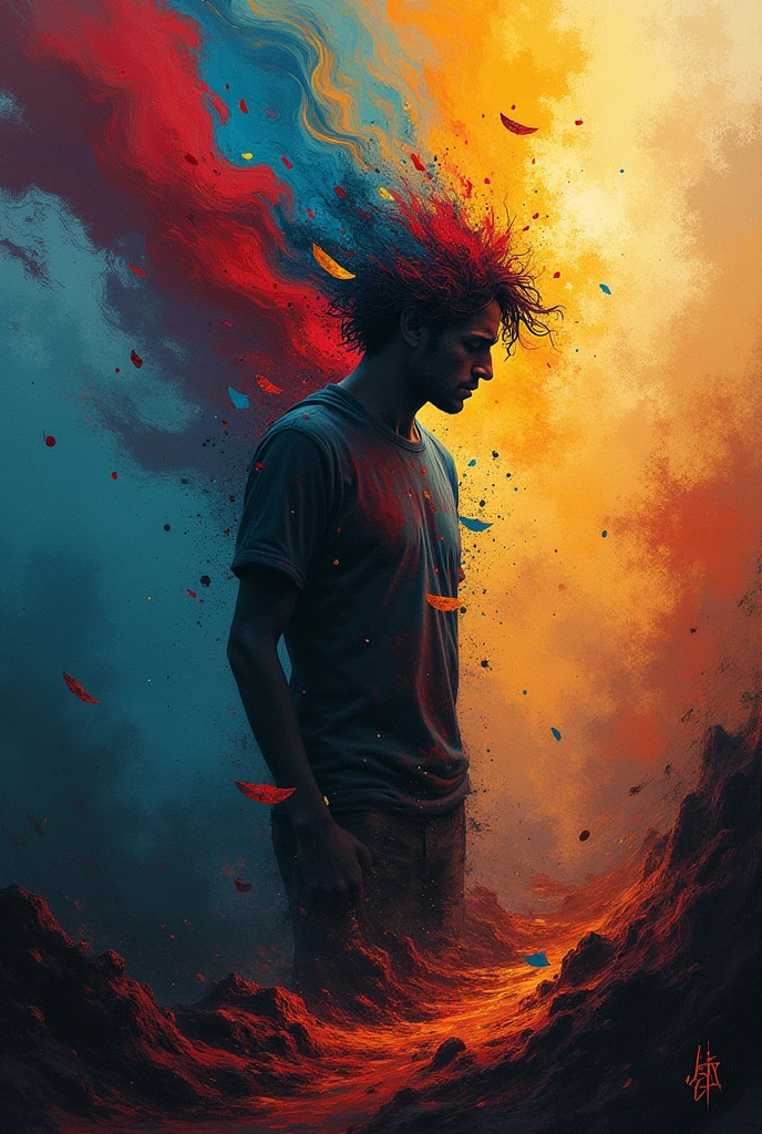 Image of addictions with color theory 