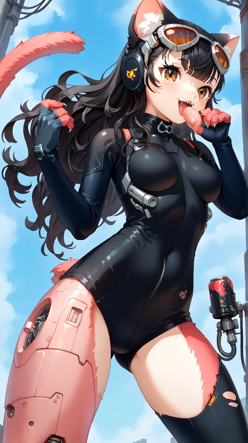 nsfw、(masterpiece, Highest quality, Super detailed:1.3), Perfect composition, 4K, (Very detailed, Super detailed), Patent leather leotard、Gloves、Knee-high boots, High resolution, 8k Texture, Attention to detail, Very detailed肌の質感, Magnificent details, High Sharpness, One girl, (Fine grain:1.3), (25-year-old woman:1.3),(Fully cowled motorcycle)、((Ride a motorcycle:1.3))、View Viewer、smile、Nipple swelling