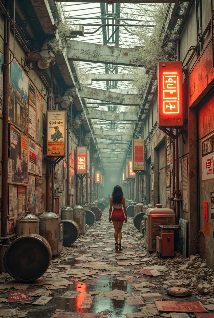 retro collage uprising,vintage ads,surreal scraps,detailed 3d render,photorealistic,4k,hdr,studio lighting,professional quality,highly detailed,sharp focus,vibrant colors,cinematic lighting,dramatic composition,moody atmosphere,abandoned industrial setting,crumpled paper textures,collage of retro advertisements,torn magazine clippings,old photographs,rusty metal surfaces,neon lights,warm color palette,grunge texture,dystopian futuristic,retrofuturistic aesthetic,highcontrast,detailed brushstrokes,masterpiece