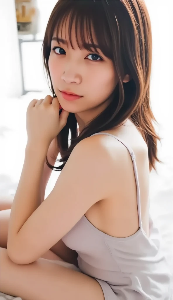 Small breasts、A Japanese person with a long face smiling and showing his white teeth、White beautiful skin、Big eyes and long eyelashes、Cute face、whole bodyが写っている、つま先から頭までwhole bodyが写っている、Long Hair、Black Hair、Curly Hair、A large nude photography studio、Nude Actress、Standing upright and motionless, facing the viewer、Standing with good posture and straight back、A 40-year-old elegant and sexy Ginza madam、Amazingly white skin、Whitening skin、whole bodyヌード、Completely naked、Positive、A beautiful bust like a bowl、Small breasts、whole body、Small breasts、Small breasts、Beautiful feet、Even her beautiful legs are visible.、Small breasts、Small Bust、Pubic hair is thick and dense、A scene of people cheering、Small breasts房、Small Bust、There is a lot of pubic hair、Too much pubic hair、With legs spread、カメラは床にありwhole bodyを下から見上げたアングルで撮影