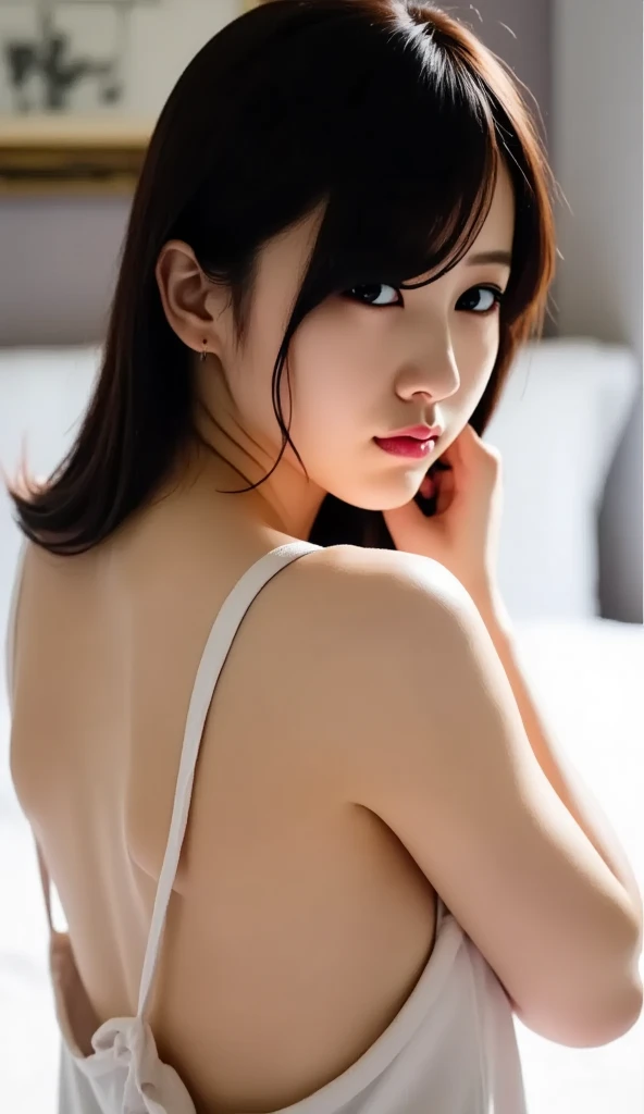 top-quality、​masterpiece、ultra res、bedroom、a beauty girl、cute girl face、colorful underwears、Wearing colorful underwear、full bodyesbian、Famous actresses of Japan、very beautiful face